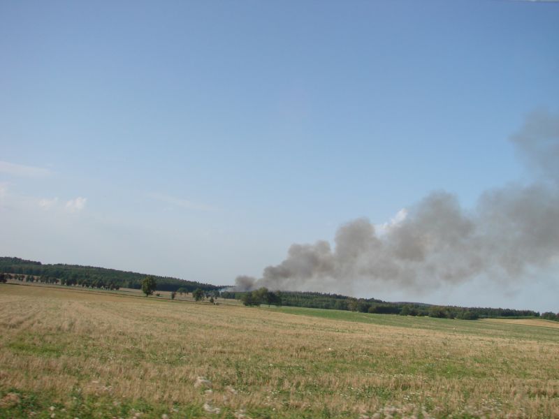NASTĘPNY POŻAR KOMBAJNU - OSP Swieriawa