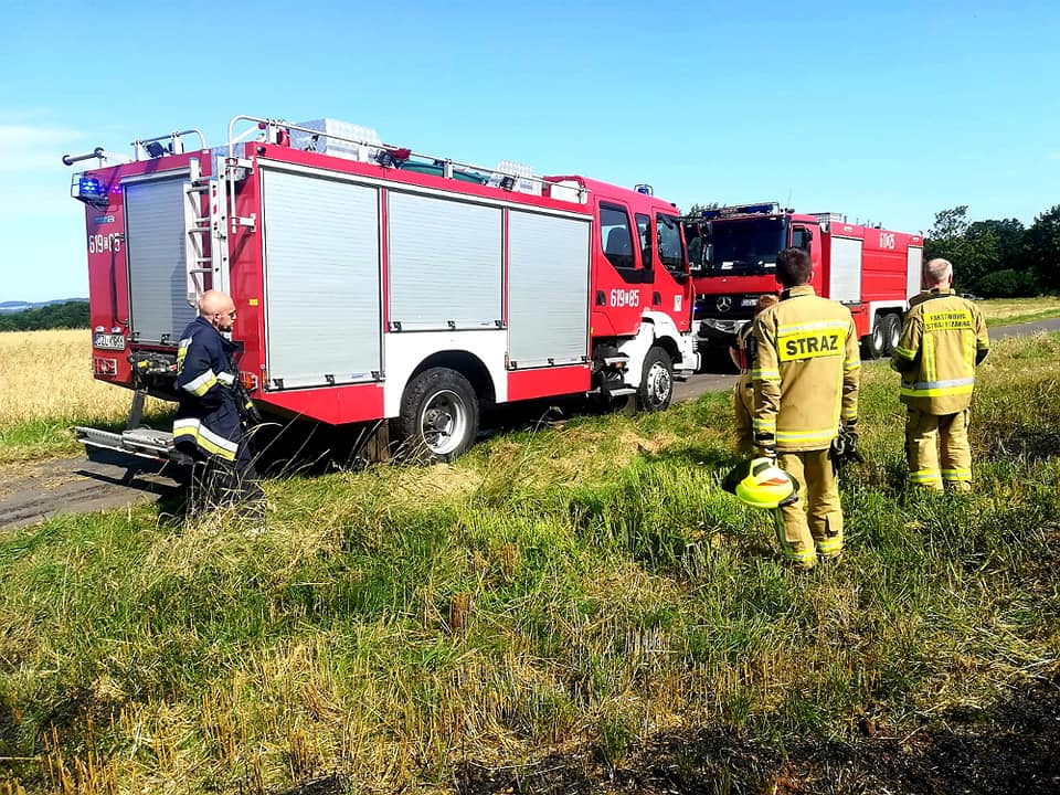 Pożar ścierniska - OSP Swieriawa