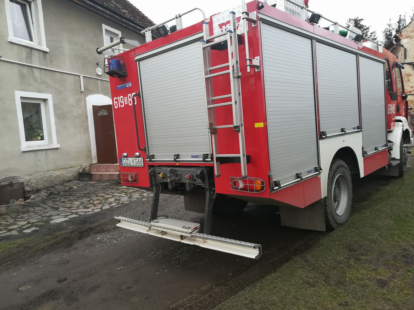 Pożar sadzy w Lubiechowej - OSP Swieriawa