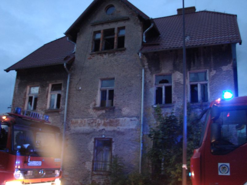 POŻAR W BUDYNKU - OSP Swieriawa