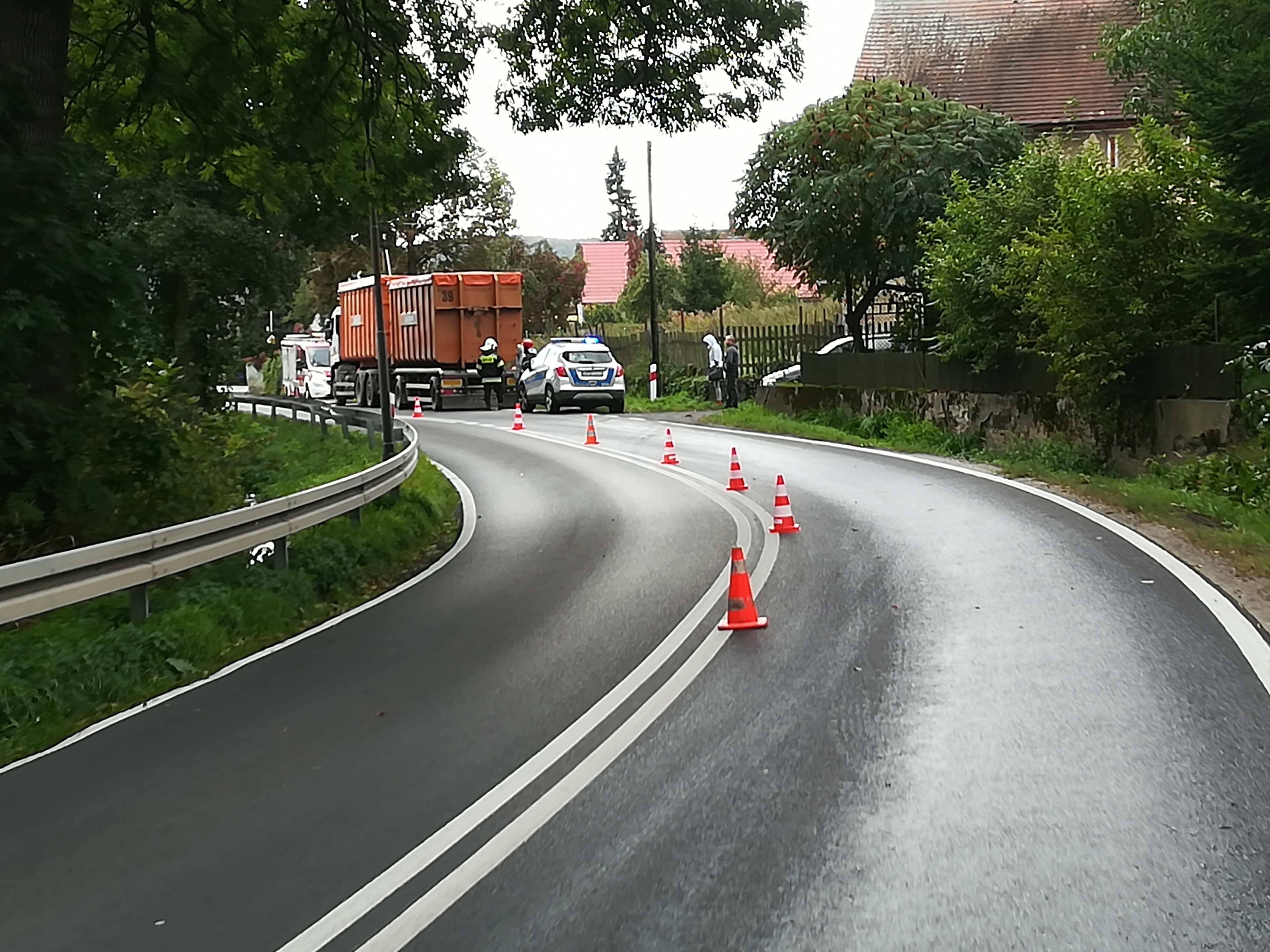 Zdarzenie drogowe w Nowym Kościele - OSP Swieriawa