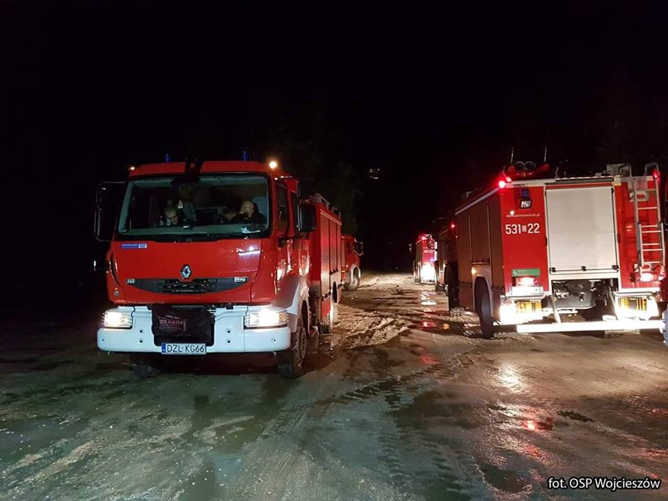 Wyjazd do pożaru poligonu wojskowego w Świętoszowie - OSP Swieriawa