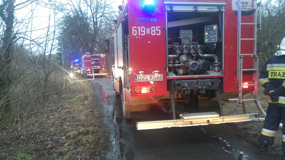 Pożar pustostanu - OSP Swieriawa
