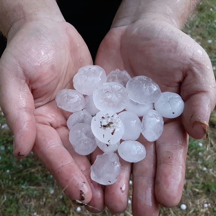 Gradobicie i podtopienia - OSP Swieriawa