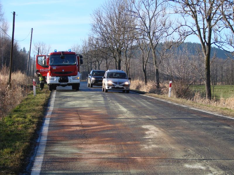 WYCIEK Z CYSTERNY - OSP Swieriawa