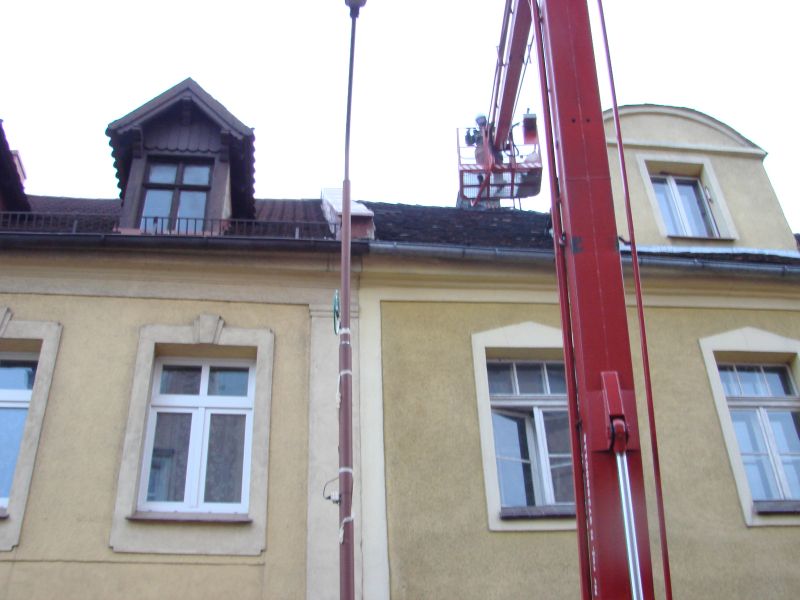 KOMIN W OGNIU - OSP Swieriawa