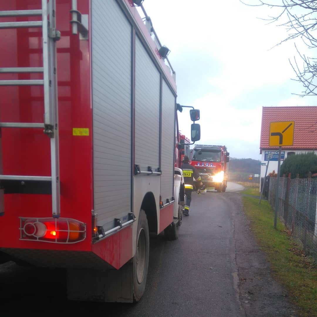 Pożar komina - OSP Swieriawa