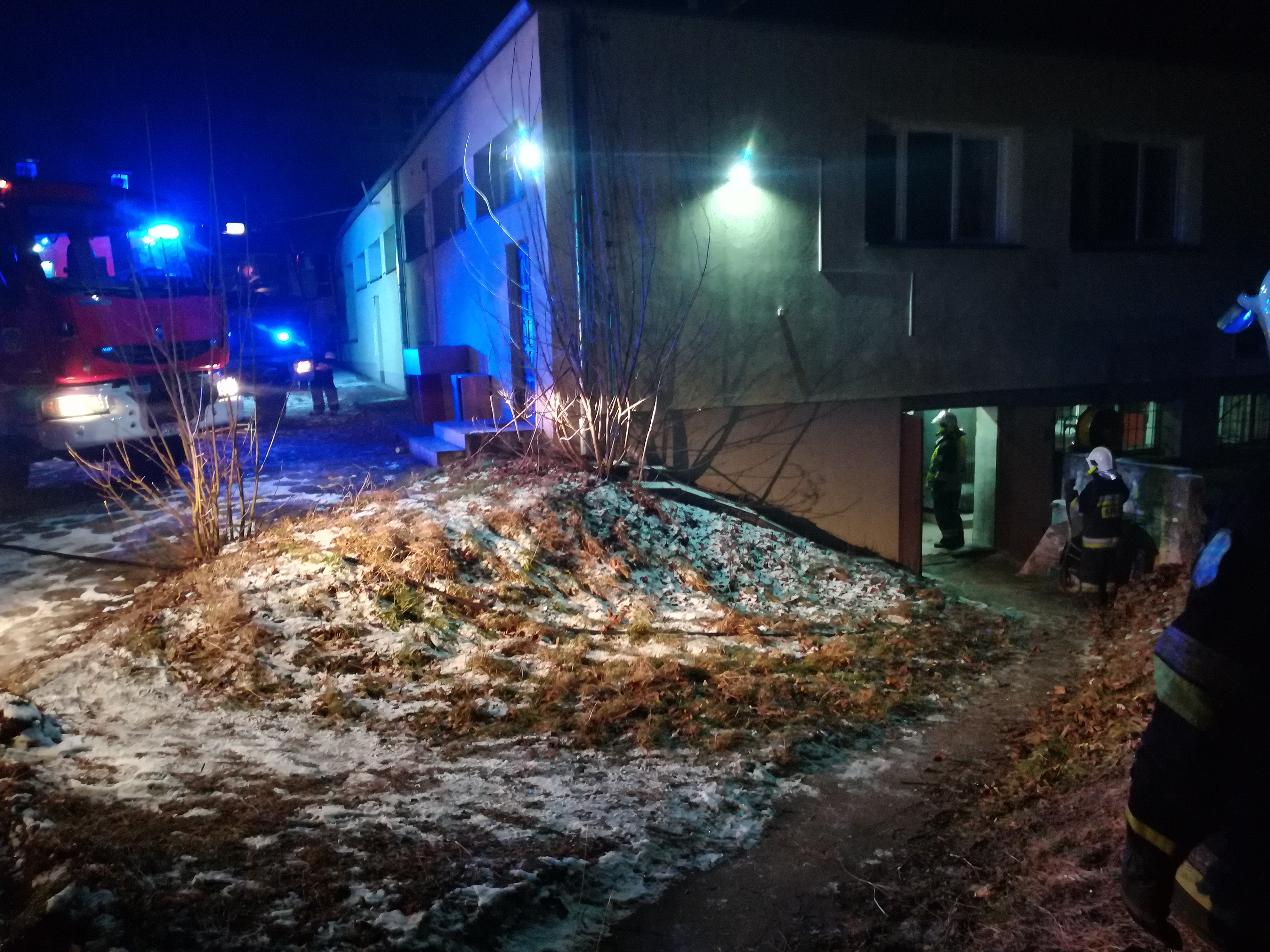 Pożar szkolnej kotłowni. - OSP Swieriawa