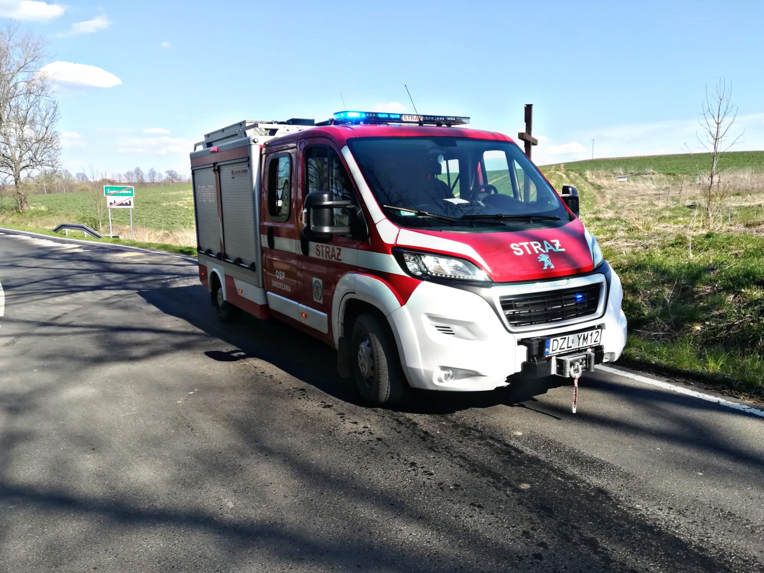 Plama oleju - OSP Swieriawa