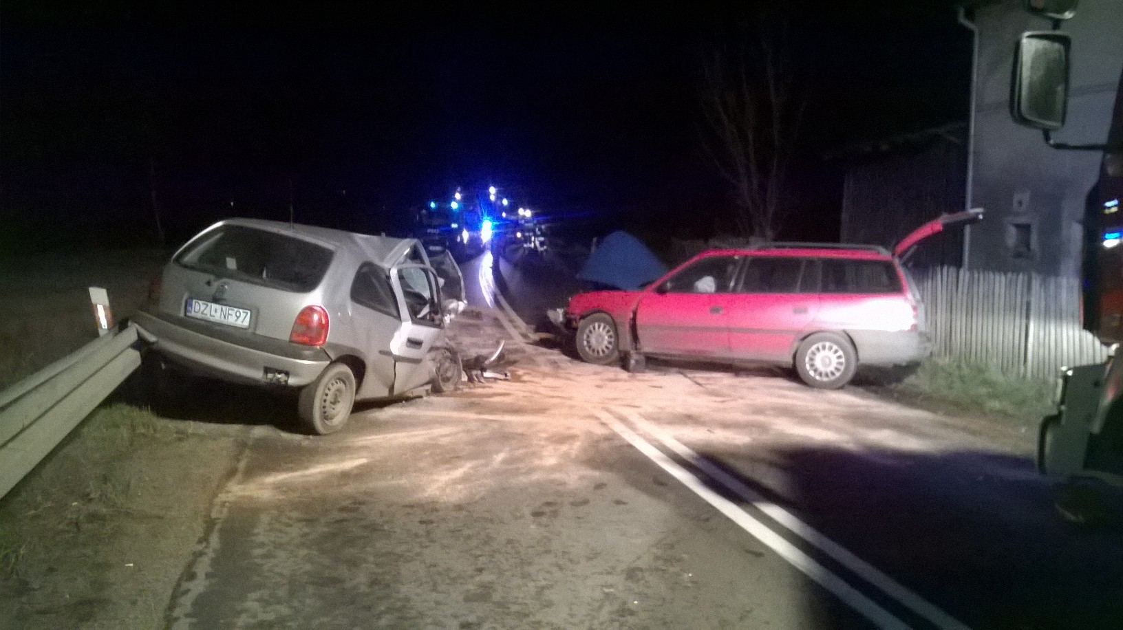 Wypadek w Sędziszowej - OSP Swieriawa