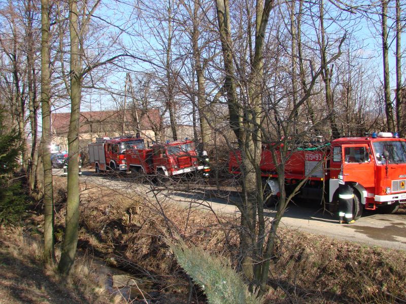 LUBIECHOWA - POŻAR W BUDYNKU MIESZKALNYM - OSP Swieriawa