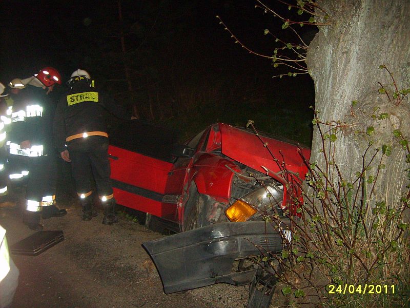 WYPADEK DROGOWY - OSP Swieriawa