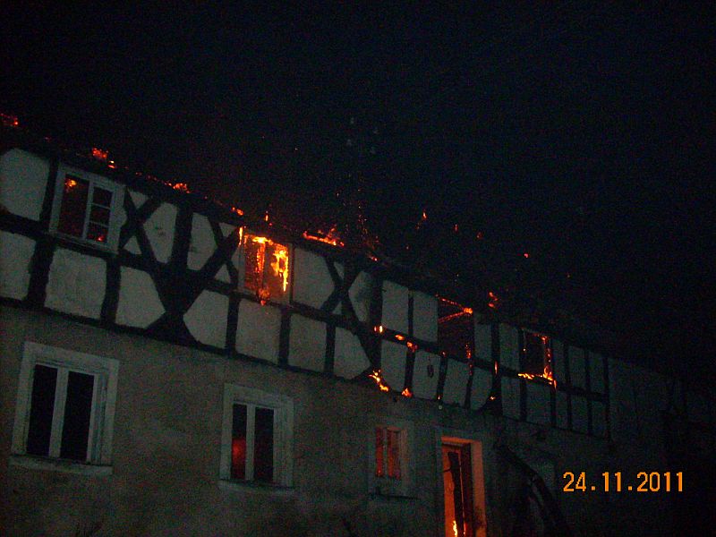 POŻAR BUDYNKU MIESZKALNEGO - OSP Swieriawa