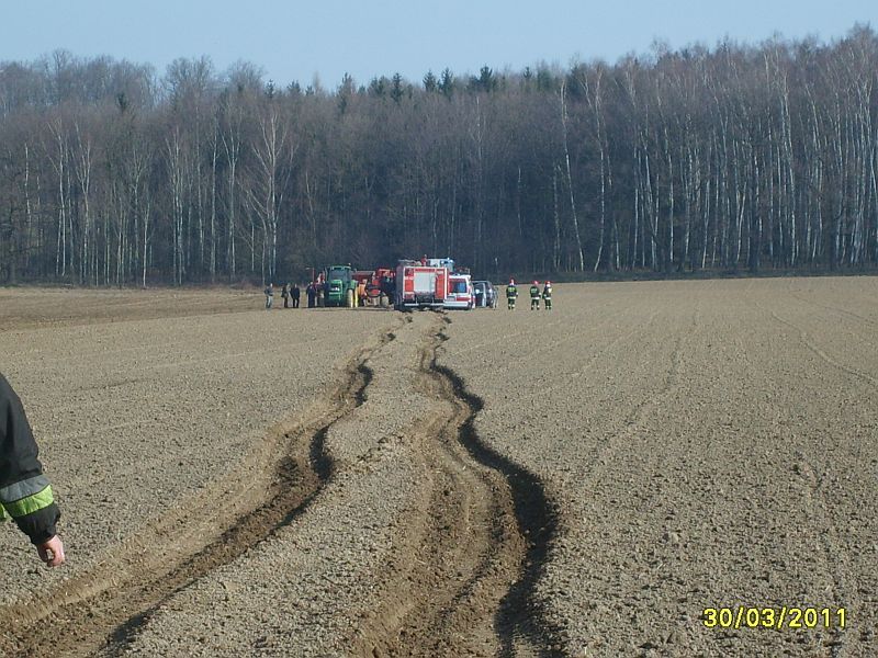 WYPADEK NA SADZARCE - OSP Swieriawa