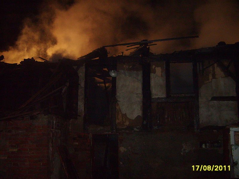 POŻAR BUDYNKU MIESZKALNEGO - OSP Swieriawa