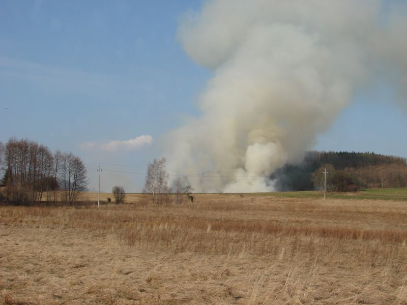 POŻAR W RZĄŚNIKU - OSP Swieriawa