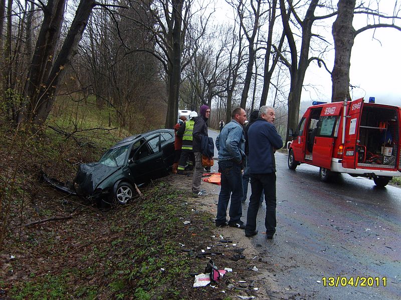 WYPADEK DROGOWY - OSP Swieriawa