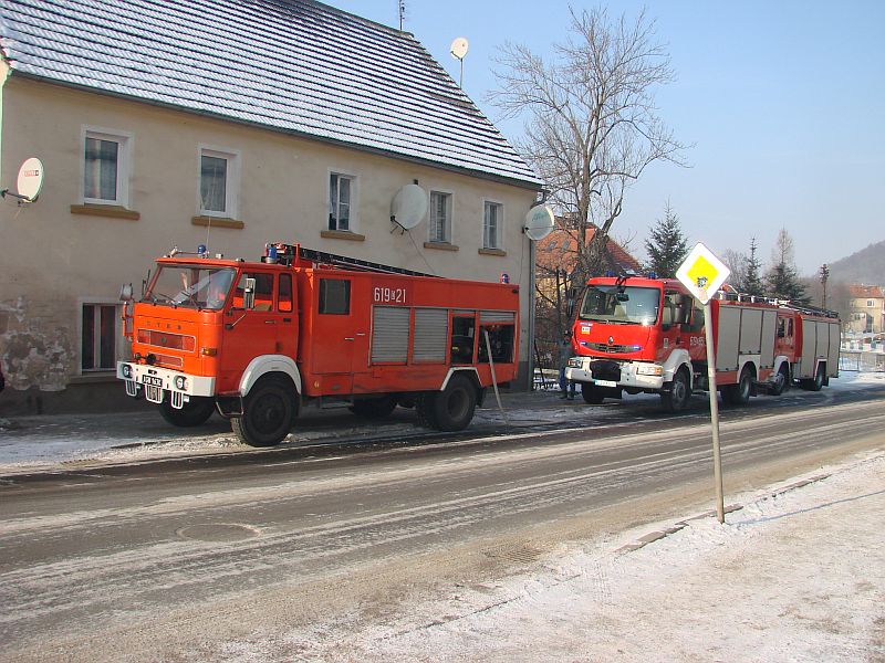 POŻAR W BUDYNKU - OSP Swieriawa