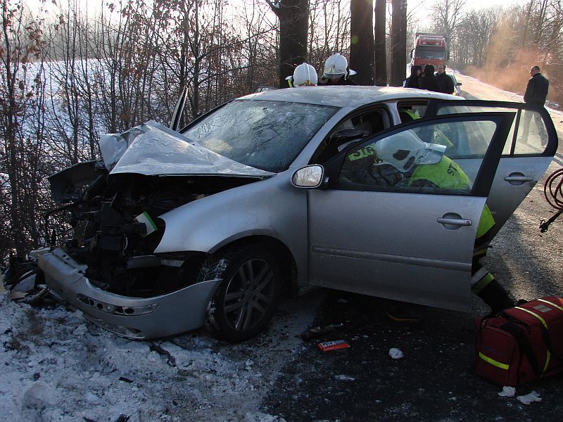 WYPADEK DROGOWY - OSP Swieriawa
