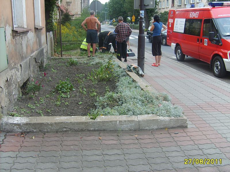 ZASŁABNIĘCIE NA CHODNIKU - OSP Swieriawa