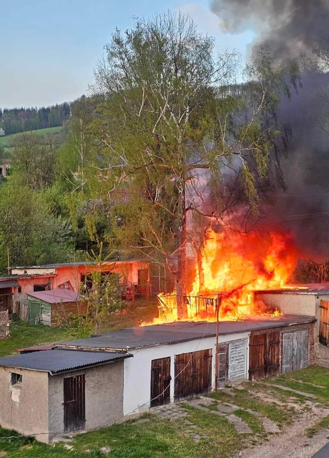Pożar szopy - OSP Swieriawa