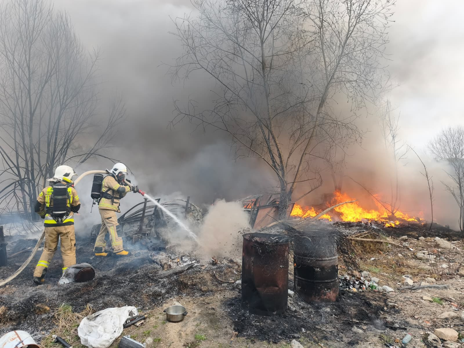 Pożar w Nowej Ziemii - OSP Swieriawa