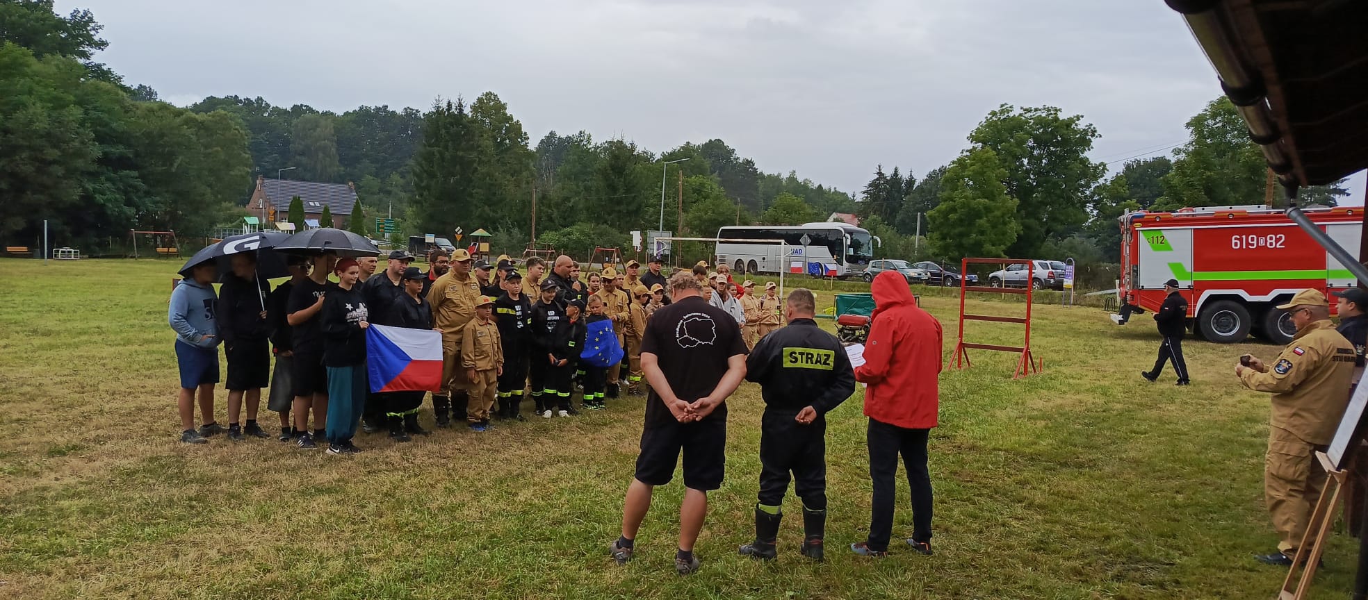Polsko-czeski trening dzieci i dorosłych strażaków - OSP Swieriawa