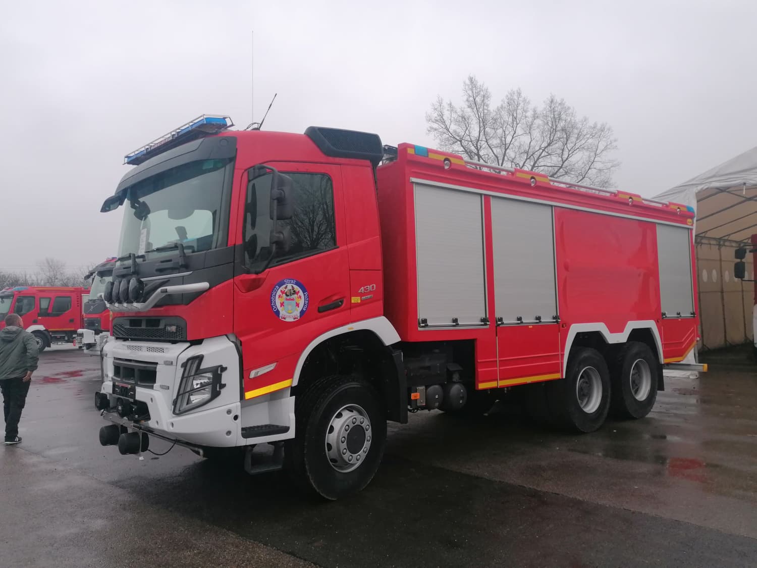 Powitanie nowego samochodu marki Volvo - OSP Swieriawa