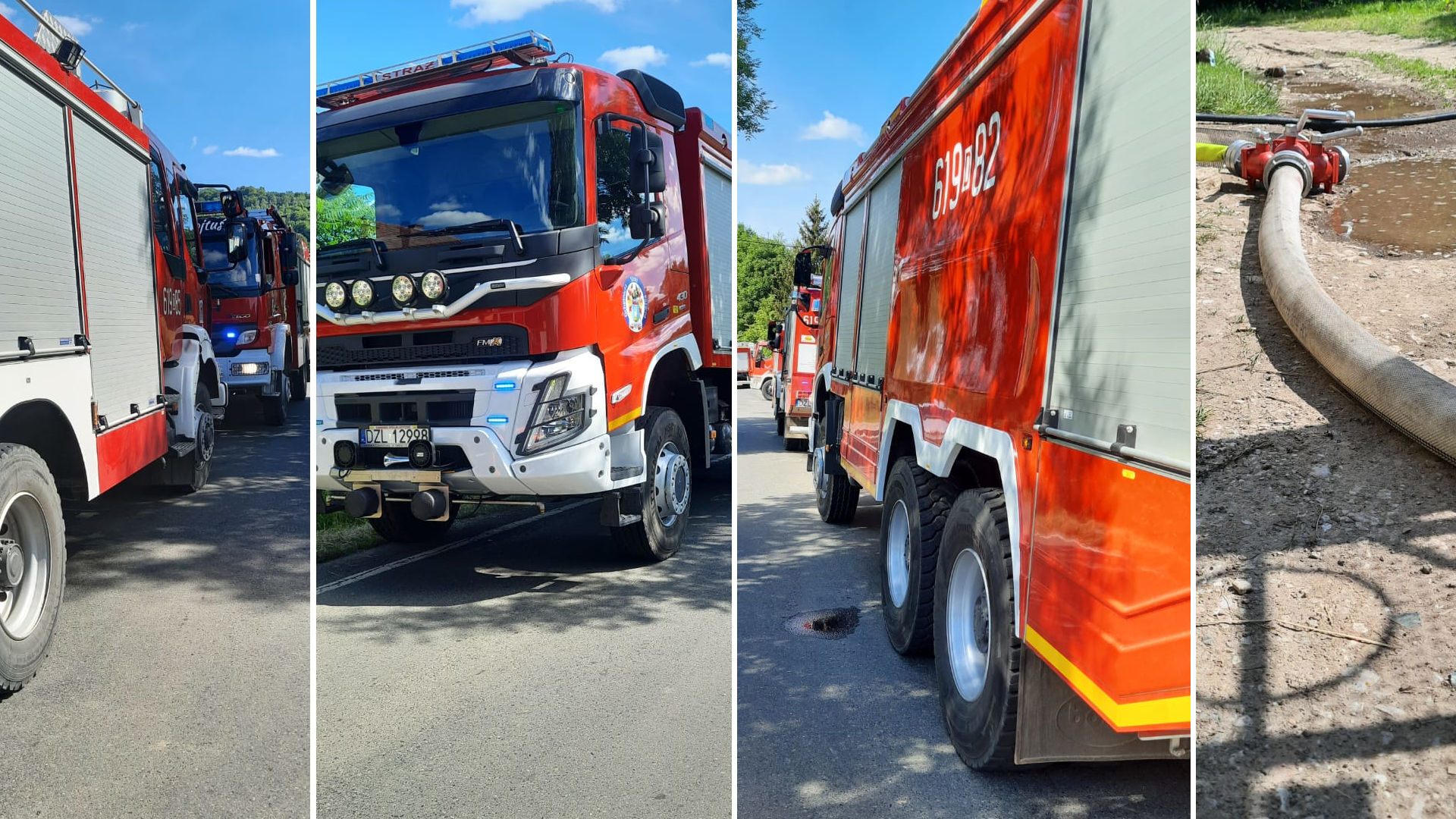 Pożar w Starej Kraśnicy - OSP Swieriawa