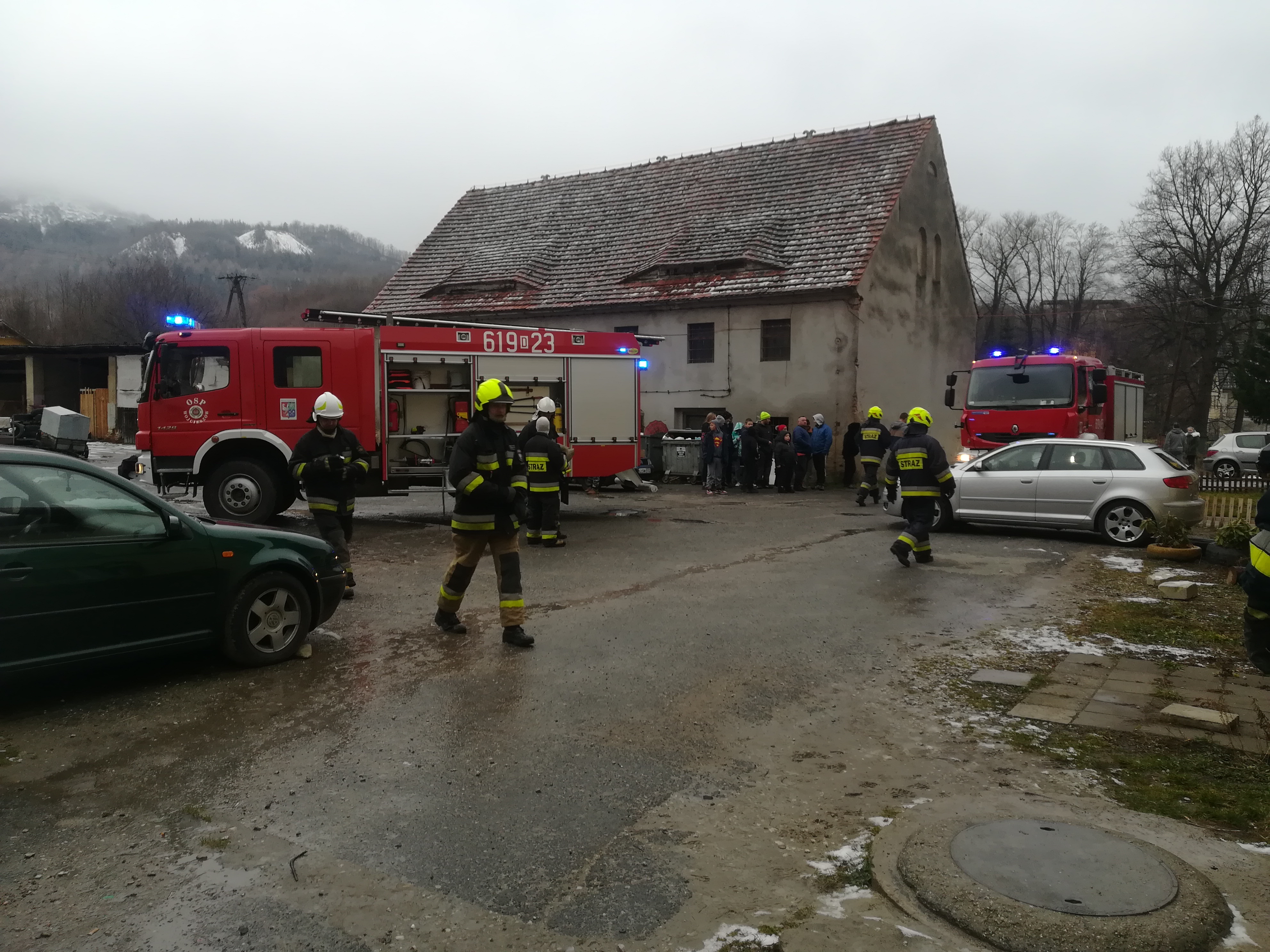 Pożar w Wojcieszowie  - OSP Swieriawa