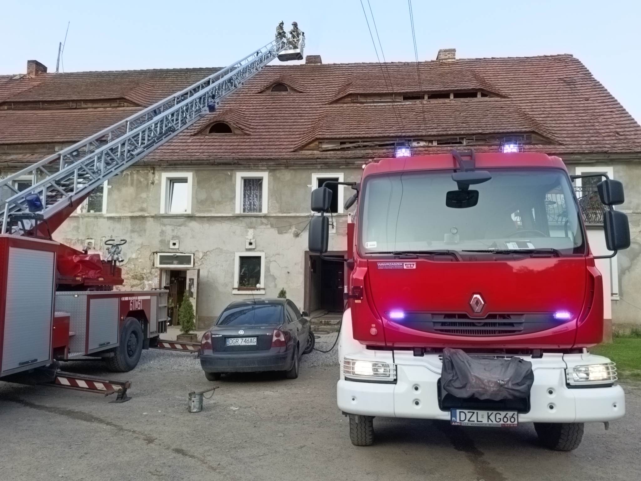 NZK i pożar przewodu kominowego - OSP Swieriawa