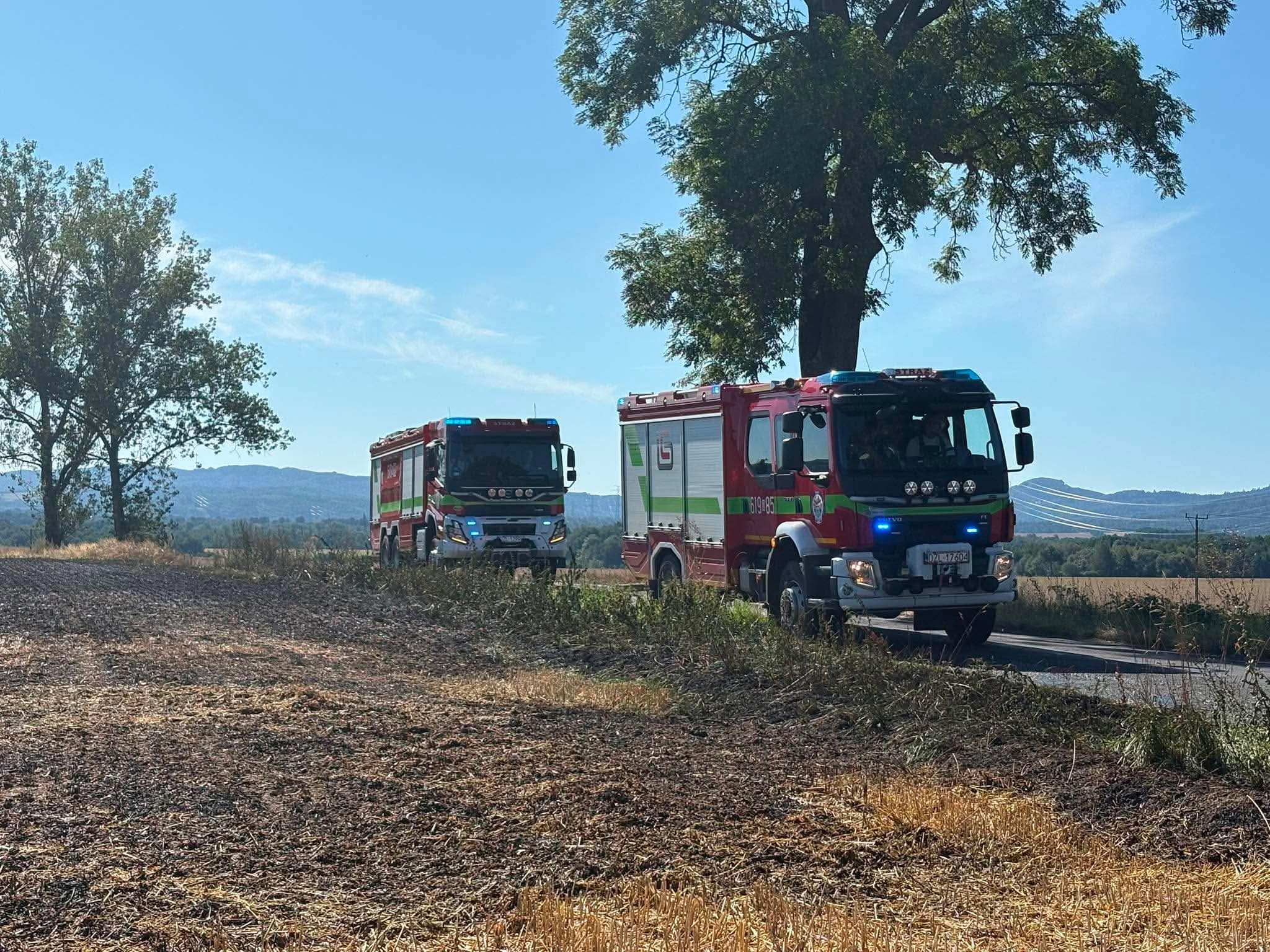 Pożar ścierniska  - OSP Swieriawa